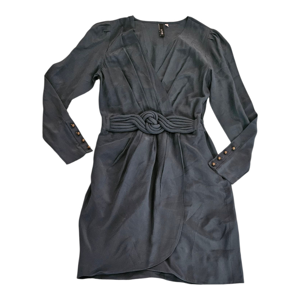 Anthropologie Sine Dark Green Size 4 Long Sleeve Dress